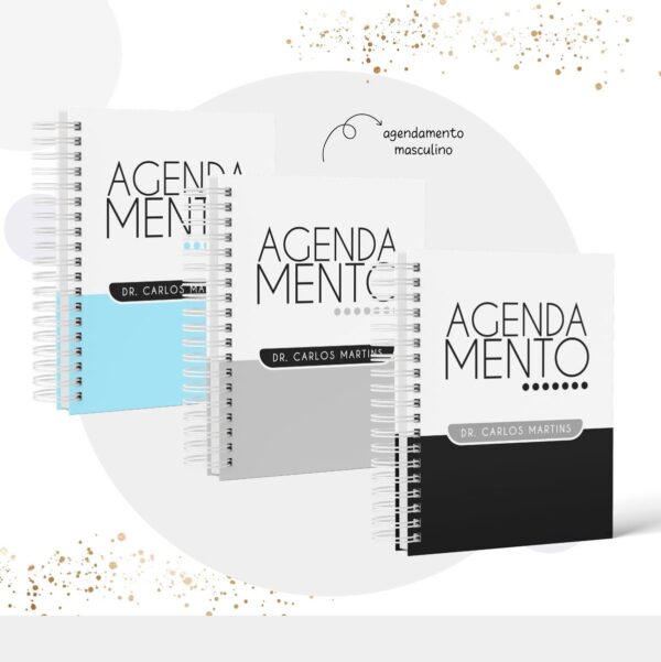 Combo Agendas Agendamentos Fem e Masc - Arquivo Digital