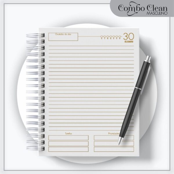 Combo Agendas Elegante Masculinas 2023 - Arquivo Digital