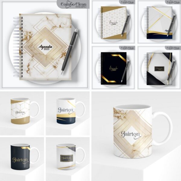 Combo Agendas Elegante Masculinas 2023 - Arquivo Digital