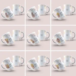 Combo Artes Dia das Mães Agenda Caneca Frases Camiseta