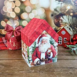 Combo Caixas para Panetone Natal - pdf e Studio
