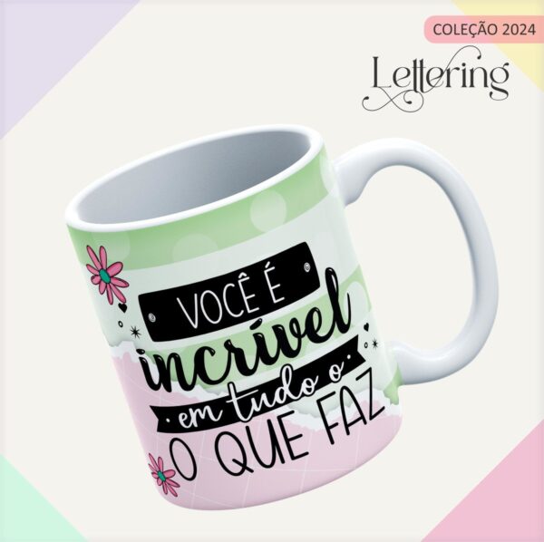 Combo Capas e Canecas Lettering - Arquivo Digital