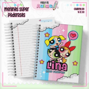 combo escolar as meninas poderosas arquivo encadernacao
