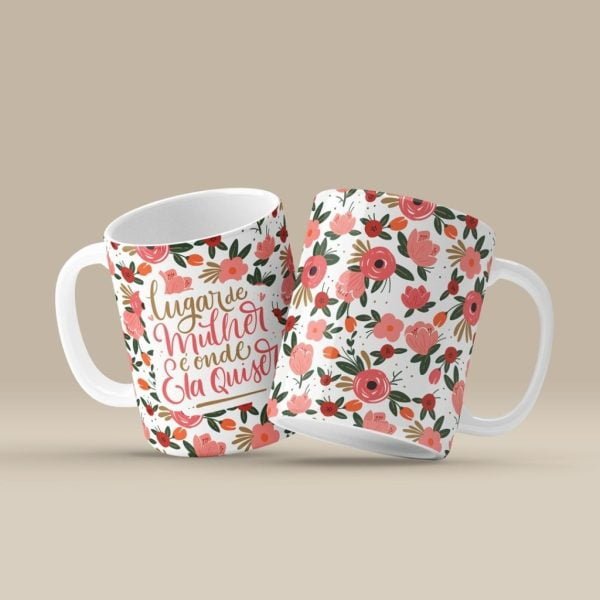 Combo Estampas Caneca Mulher 2023 Sublimação E Encadernação