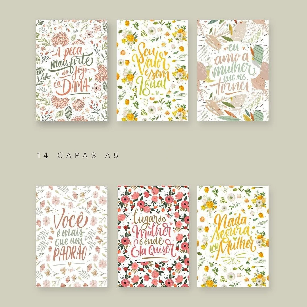Combo Estampas Caneca Mulher 2023 Sublimação E Encadernação