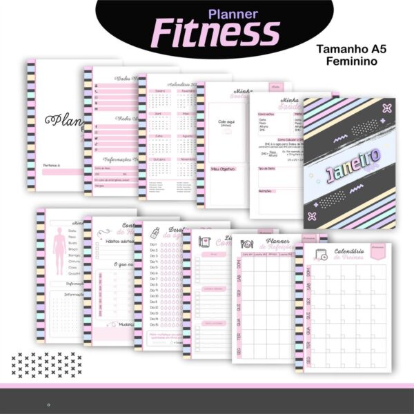 Combo Fitness Feminino e Masculino - Arquivo Digital