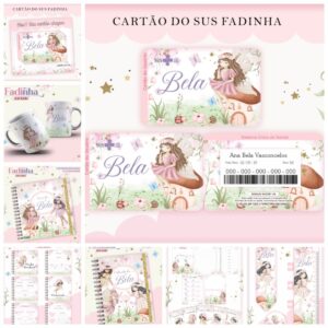 combo kids fadinha arquivo digital personalizacao