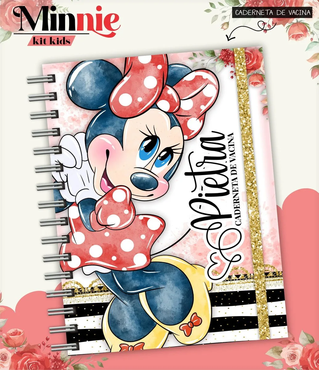 Combo Kids Minnie Vermelha - Arquivo Digital