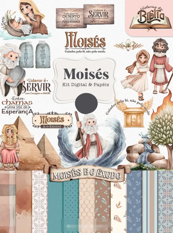 Combo Kit História da Bíblia: Daniel, Jonas, Moisés PNG