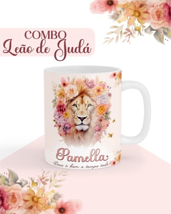 Combo Leão de Judá Rosa - Encadernação