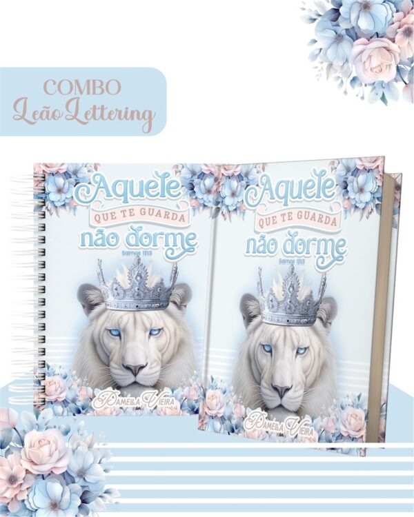 Combo Leão Lettering - Encadernação