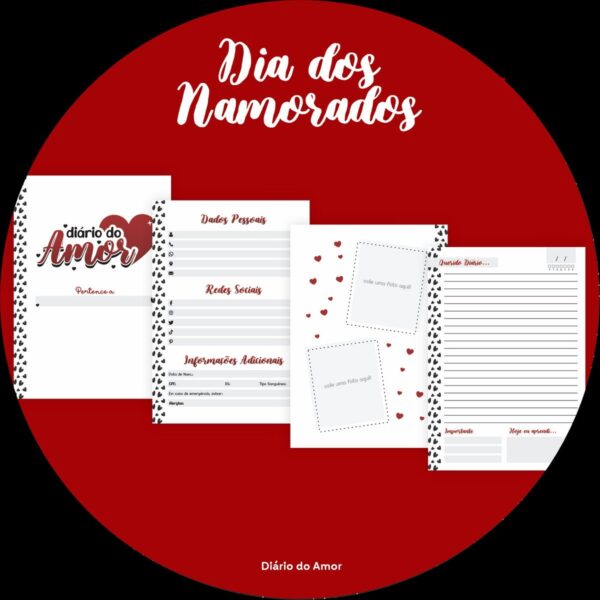 Combo Lettering Dia dos Namorados - Arquivo Digital