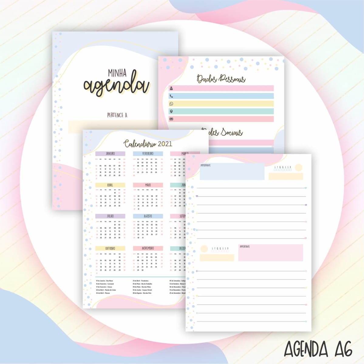 Combo Lettering Mães com Artes para Canecas e Agenda 3 Combo Lettering Mães com Artes para Canecas e Agenda - Imagem 3
