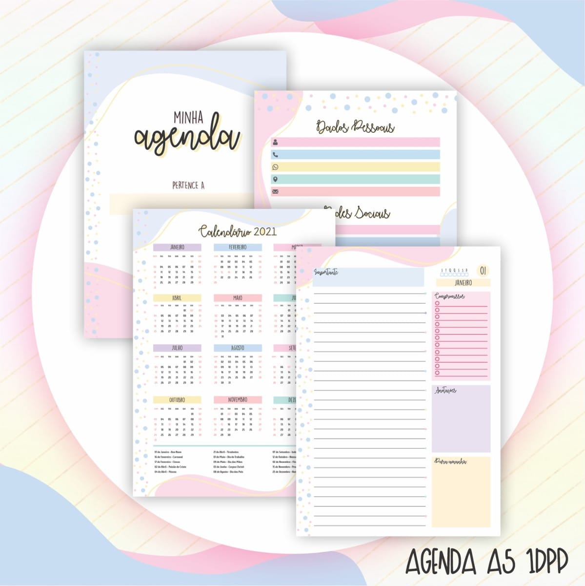 Combo Lettering Mães com Artes para Canecas e Agenda 4 Combo Lettering Mães com Artes para Canecas e Agenda - Imagem 4