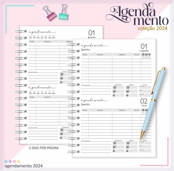 Combo Miolos Agendamentos 2024 - Arquivo Digital