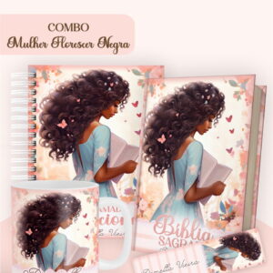 combo mulher negra florescer encadernacao