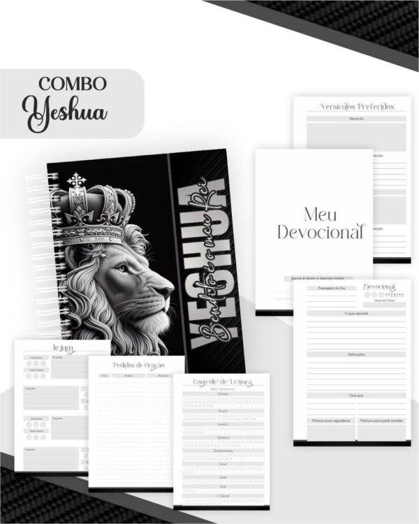 Combo Yeshua Masculino - Encadernação