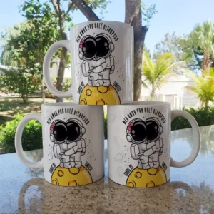 Conjunto de Artes para Caneca - Romance Espacial
