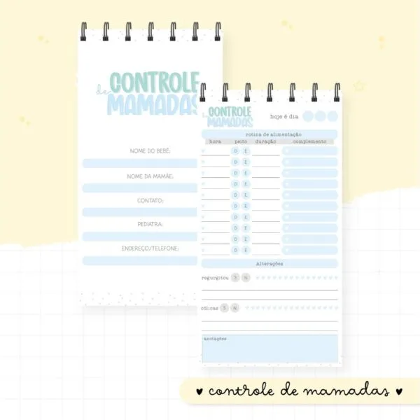 Controle De Mamadas 11x21 - Arquivo Digital