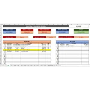 Controle Financeiro Pessoal Em Excel Receitas e Despesas 13 Controle Financeiro Pessoal Em Excel Receitas e Despesas