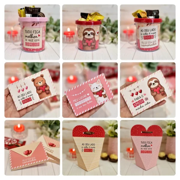 Corte DIY Para Romance: Arquivo PDF Dia dos Namorados