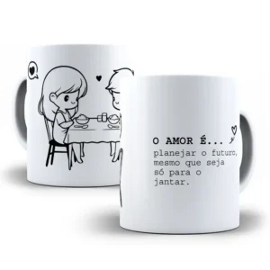 Crie Canecas Românticas com Artes Editáveis do Amor