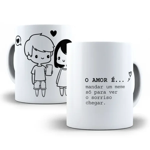 Crie Canecas Românticas com Artes Editáveis do Amor