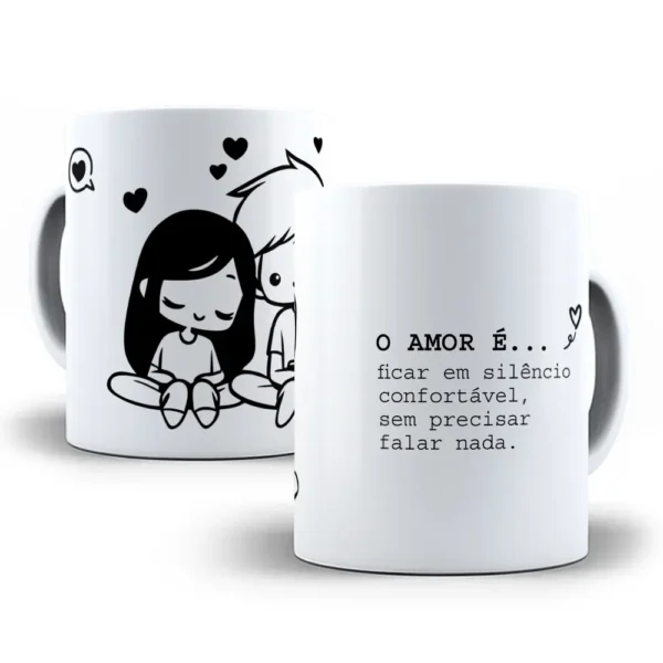 Crie Canecas Românticas com Artes Editáveis do Amor