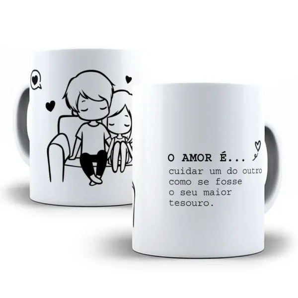 Crie Canecas Românticas com Artes Editáveis do Amor
