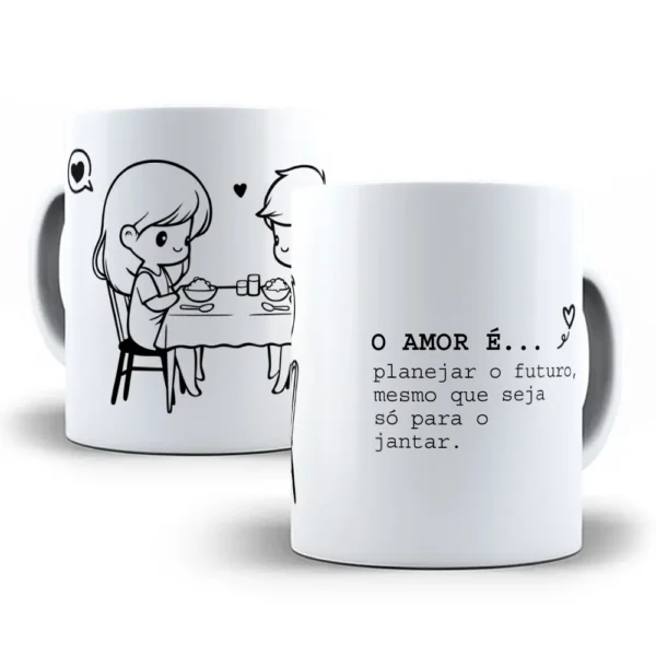 Crie Canecas Românticas com Artes Editáveis do Amor