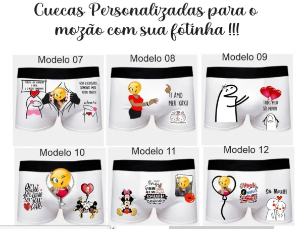Cuecas Personalizadas Dia dos Namorados - Kit Corel Draw