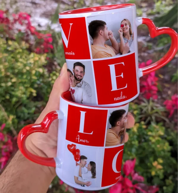Dê Vida às Suas Canecas com Nosso Kit de Dia dos Namorados