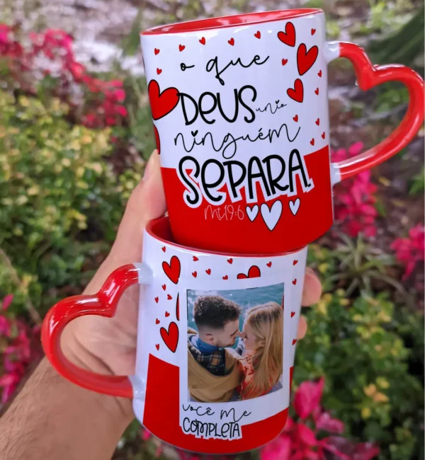 Dê Vida às Suas Canecas com Nosso Kit de Dia dos Namorados