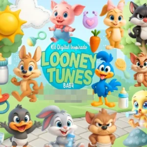 Decoração de Festa Temática com Baby Looney PNG