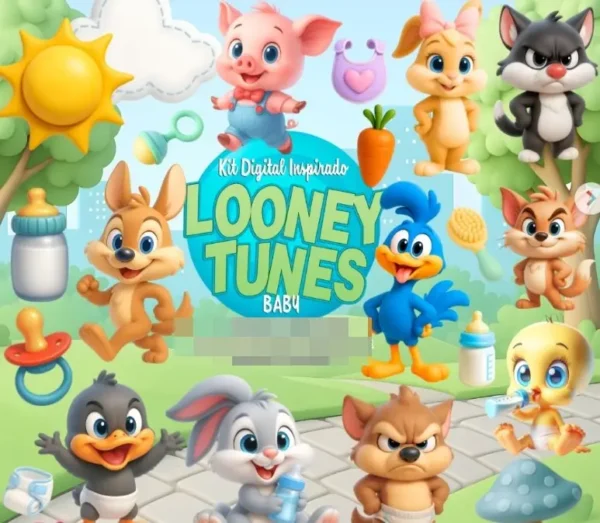 Decoração de Festa Temática com Baby Looney PNG