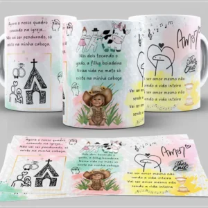 Decoração Musical para Canecas em CorelDraw