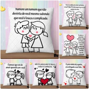 Desenhos para Almofadas Dia dos Namorados em PSD