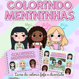 Desenhos para Colorir - Meninas em Versão Digital