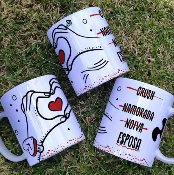 Desenhos para Sublimação em Canecas - Amor e Compromisso