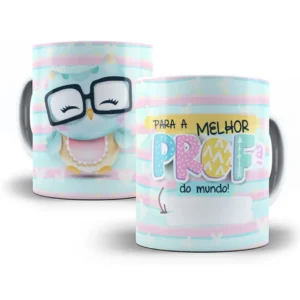 Design Caneca Coruja Cute Para Professora