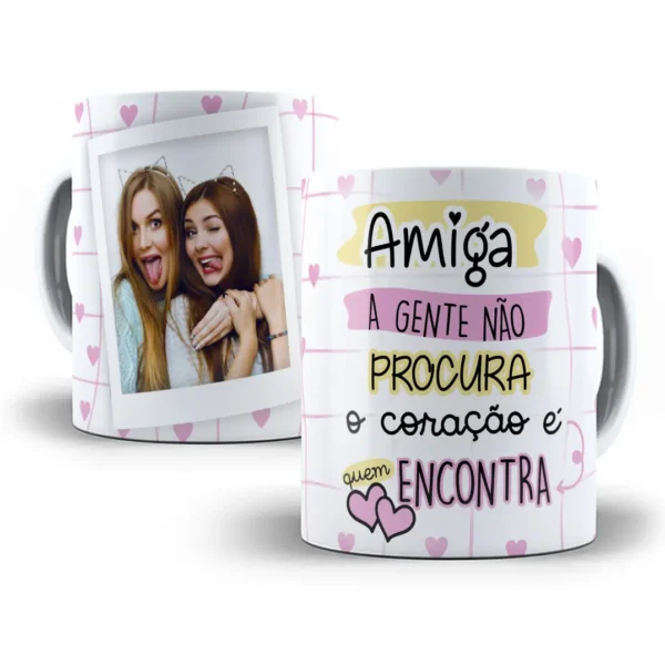Design Caneca Para Amigas De Coracao Verdadeiro
