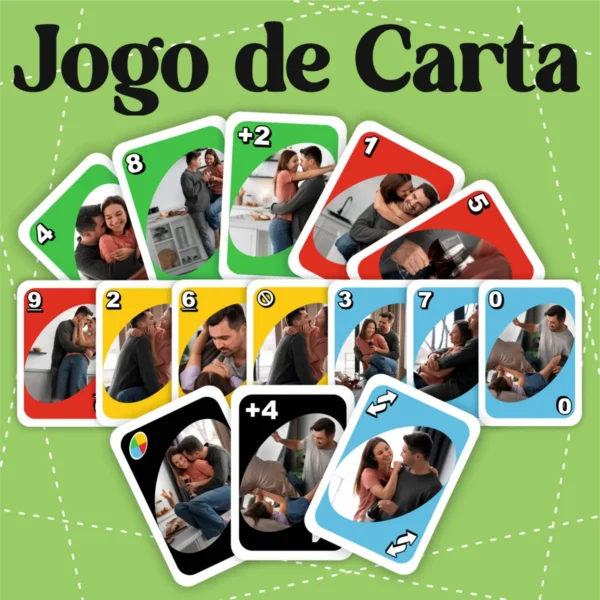 Design de Cartas UNO para Comemorar o Amor