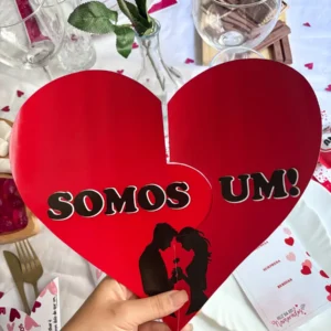 Design para Mesa Romântica Dia dos Namorados em PNG