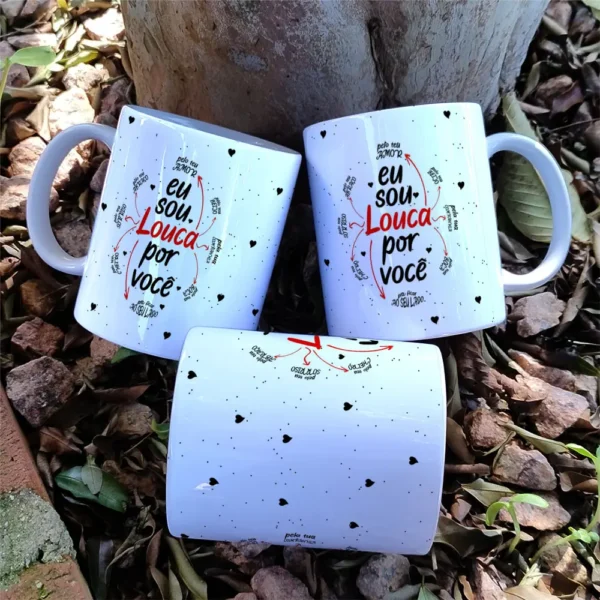 Designs para Caneca dos Namorados: Estilo Minimalista Flork