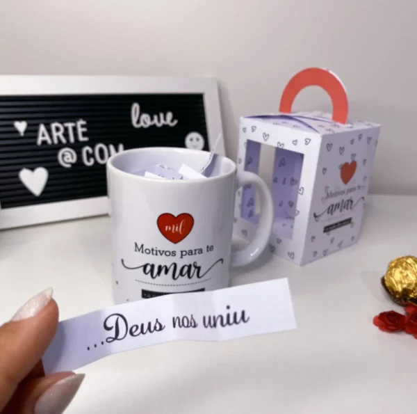 Designs para Canecas do Dia dos Namorados - Editáveis