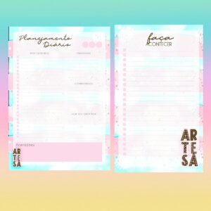 Desk Planner Artesã Sem Personalização - Arquivo Digital