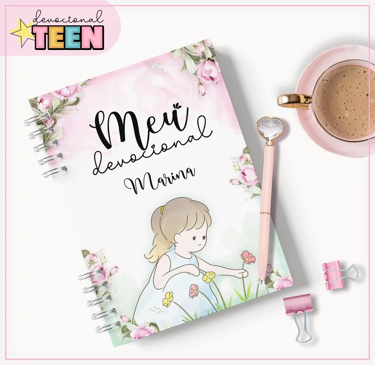 Devocional Teen Menina Mod 01 - Arquivo Digital 1 Devocional Teen Menina Mod 01 - Arquivo Digital