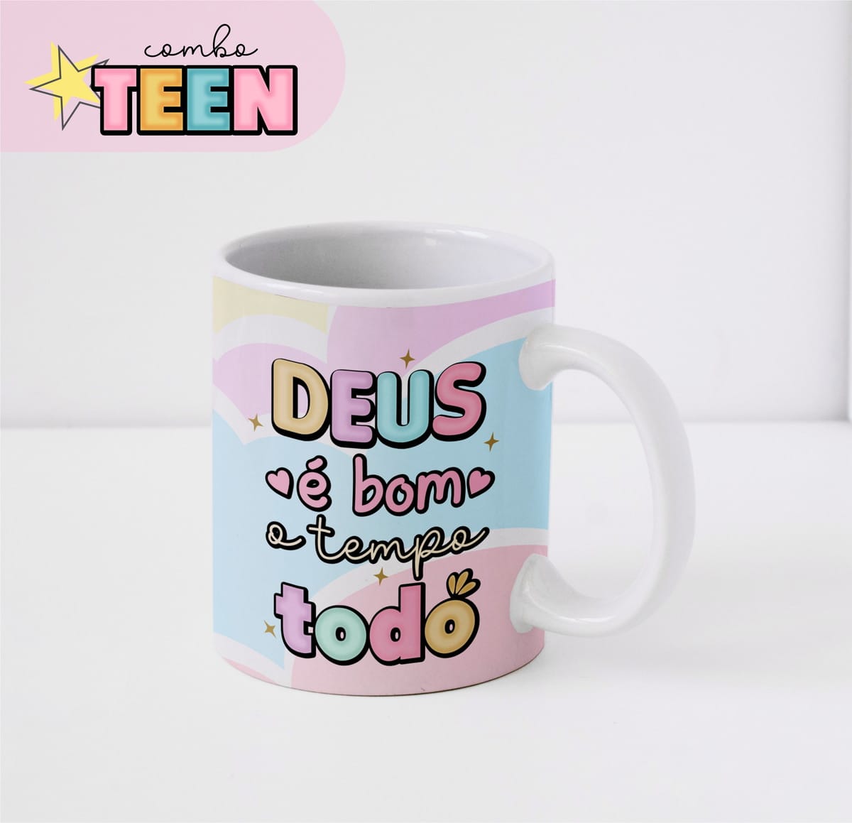 Kit Digital Devocional Teen Menina para Diário e Caneca 4 Kit Digital Devocional Teen Menina para Diário e Caneca - Imagem 4
