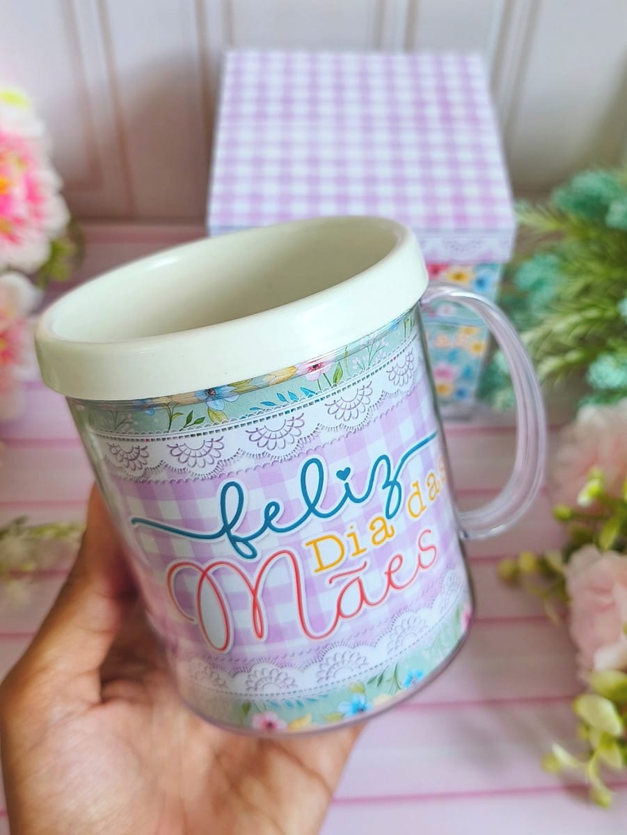 Kit Digital Dia das Mães Caneca e Caixa com Arte Vintage 3 Kit Digital Dia das Mães Caneca e Caixa com Arte Vintage - Imagem 3