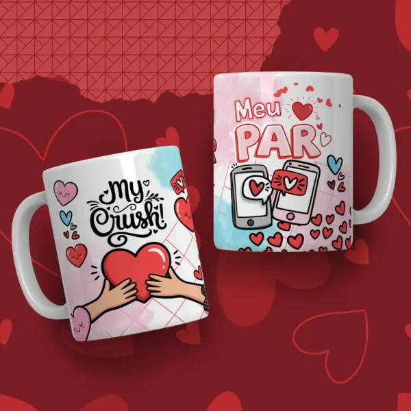 Dia dos Namorados: 30 Artes Criativas para Caneca e Tubolata